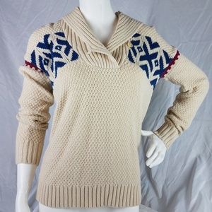 CHAPS Vintage Women's Sailor/Cowl neck Sweater